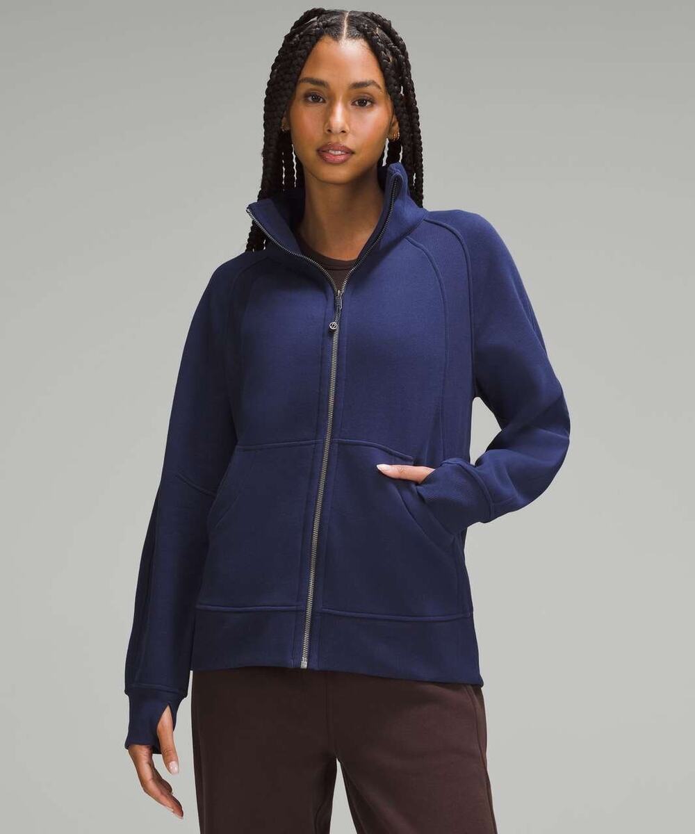 Lululemon Scuba Oversized Funnel-Neck Full Zip *Long Night Sea Sz M/L *W3GPBS